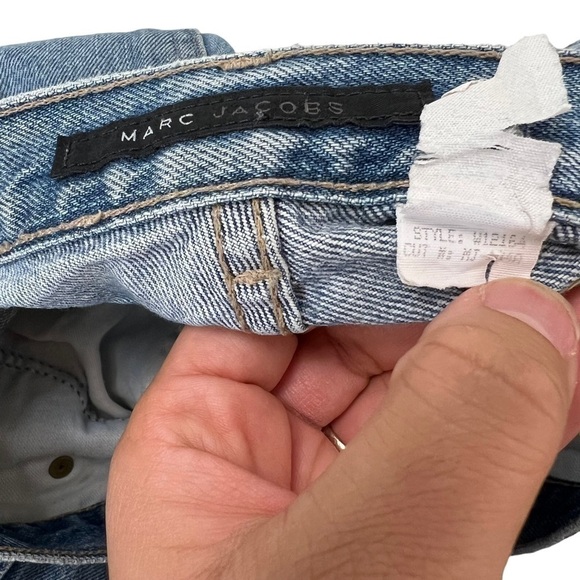 Vintage Rare Y2K Marc Jacobs Blue Denim Jeans Size 4 - Picture 5 of 10